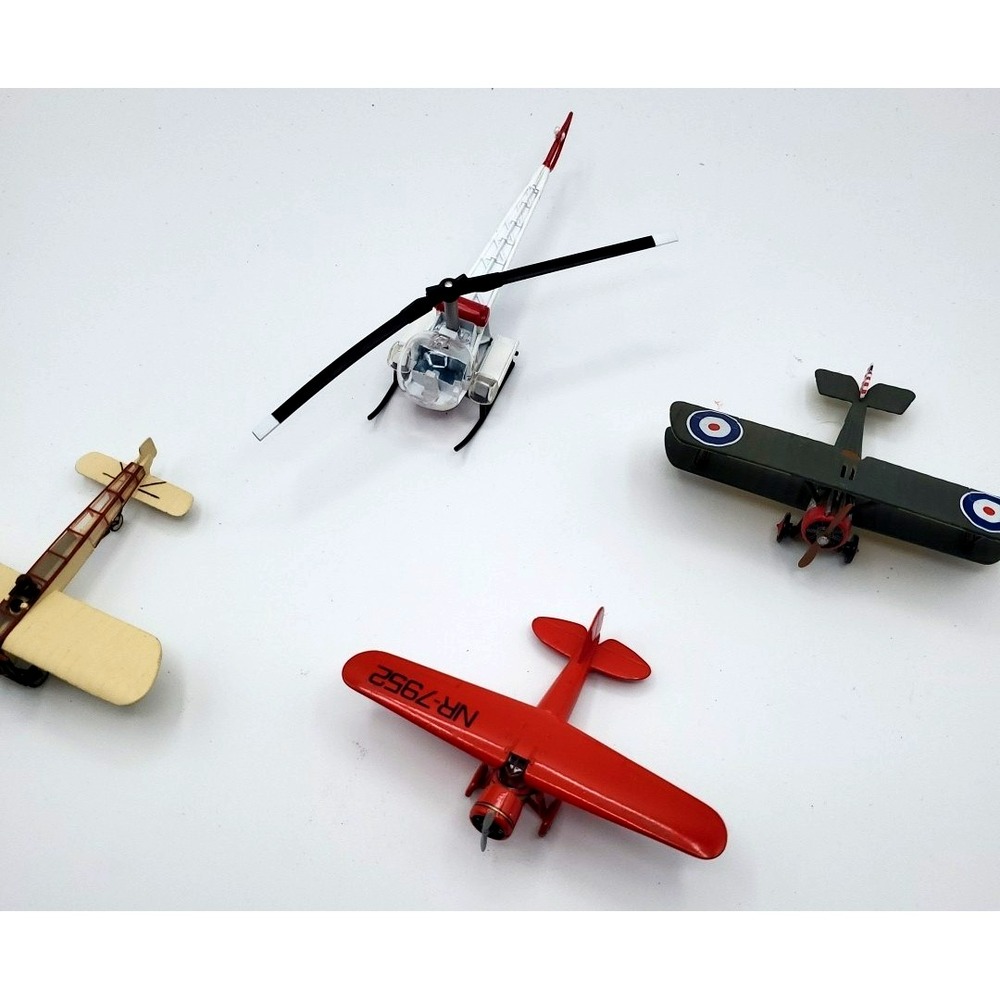 Corgi Diecast Plane Set Of 3‎ and Bonus Bell Helicopter 47 Flight lot of 4